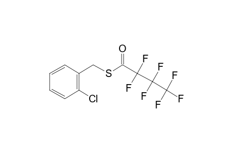 2-Chlorobenzenemethanethiol, S-heptafluorobutyryl-