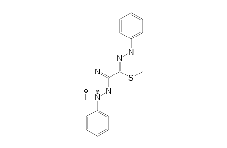 S-METHYL-THIOOXAL-1-(2-METHYLHYDRAZONO)-2-(2-PHENYLAMIDRAZONIUM)-IODIDE