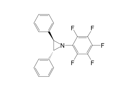 Aziridine, 1-(pentafluorophenyl)-2,3-diphenyl-, trans-