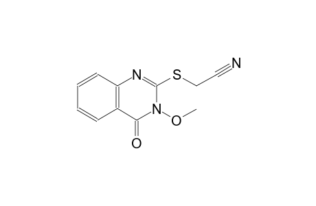 [(3-methoxy-4-oxo-3,4-dihydro-2-quinazolinyl)sulfanyl]acetonitrile