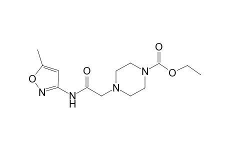 4-[(5-Methyl-isoxazol-3-ylcarbamoyl)-methyl]-piperazine-1-carboxylic acid ethyl ester