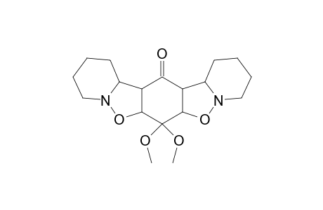 8,8-Dimethoxyhexadecahydrodipyridino[2,3-b:5,6-b'][1,2]benzisoxazol-1-one