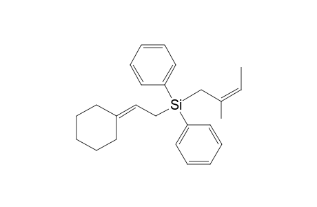 (Z)-(2-Cyclohexylideneethyl)(2-methylbut-2-enyl)diphenylsilane