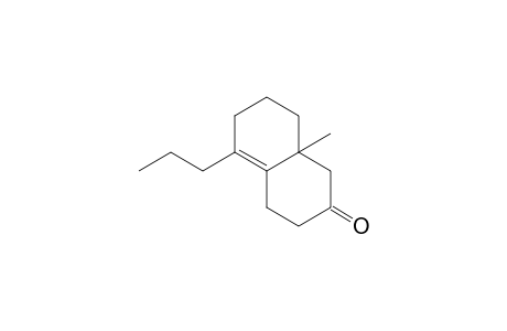 2(1H)-Naphthalenone, 3,4,6,7,8,8a-hexahydro-8a-methyl-5-propyl-, (.+-.)-