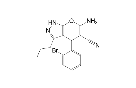 6-amino-4-(2-bromophenyl)-3-propyl-1,4-dihydropyrano[2,3-c]pyrazole-5-carbonitrile