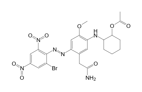 N-(2-Acetoxycyclohexyl)-2-methoxy-5-acetamido-4-(2,4-dinitro-]D6-bromophenylazo)aniline