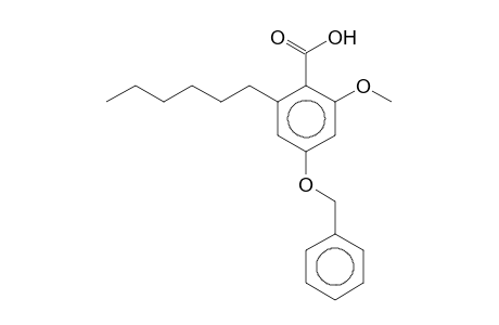 Benzoic acid, 4-benzyloxy-2-hexyl-6-methoxy-