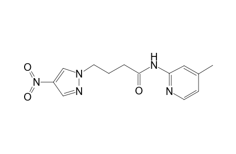 1H-Pyrazole-1-butanamide, N-(4-methyl-2-pyridinyl)-4-nitro-