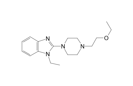 2-[4-(2-ethoxyethyl)-1-piperazinyl]-1-ethylbenzimidazole