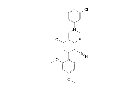 2H,6H-pyrido[2,1-b][1,3,5]thiadiazine-9-carbonitrile, 3-(3-chlorophenyl)-8-(2,4-dimethoxyphenyl)-3,4,7,8-tetrahydro-6-oxo-