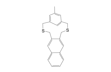 7-Methyl-3,11-dithiatetracyclo[11.8.0.1(5,9).0(15,20)]docosan-5,7,9(22),13,15,17,19,21(1)-octaene