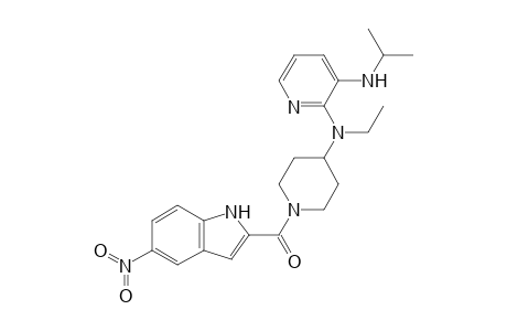 [4-[ethyl-[3-(isopropylamino)-2-pyridyl]amino]-1-piperidyl]-(5-nitro-1H-indol-2-yl)methanone