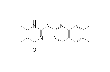 4(1H)-pyrimidinone, 5,6-dimethyl-2-[(4,6,7-trimethyl-2-quinazolinyl)amino]-