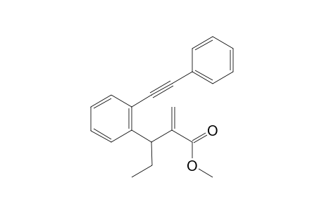 Methyl 2-methylene-3-(2-(phenylethynyl)phenyl)pentanoate