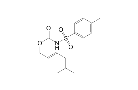 (E)-5-methylhex-2-en-1-yl tosylcarbamate