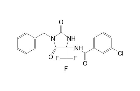 N-[1-benzyl-2,5-dioxo-4-(trifluoromethyl)-4-imidazolidinyl]-3-chlorobenzamide
