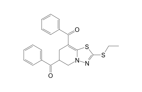 6,8-Dibenzoyl-2-ethylthio-6,7-dihydro-5H-1,3,4-thiadiazolo[3,2-a]pyridine