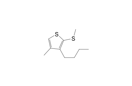 3-Butyl-4-methyl-2-methylthiothiophene