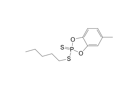 1,3,2-Benzodioxaphosphole, 5-methyl-2-(pentylthio)-, 2-sulfide