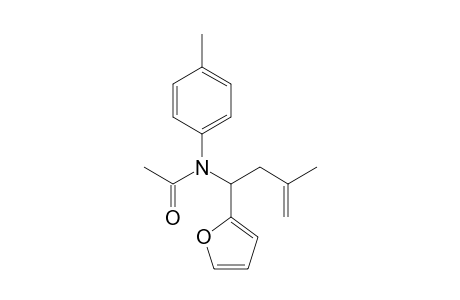 N-Acetyl-2-methyl-4-N-(4"-methylphenyl)amino-4-(2'-furyl)butene