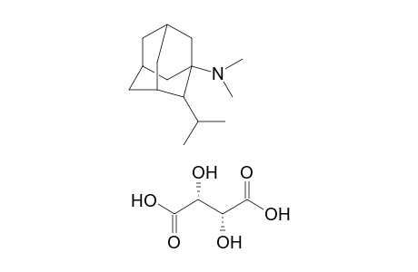 N,N-dimethyl-(2-isopropyladamant-1-yl)amine (2R, 3R)-tartrate