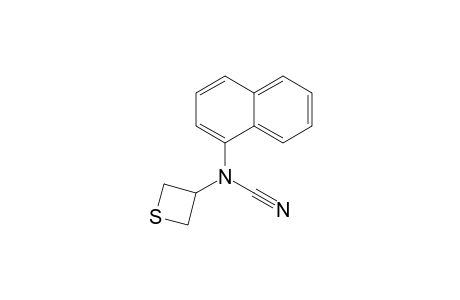 N-(1-Naphthyl)-N-(thietan-3-yl)cyanamide