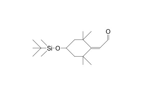 (S)-4-(T-Butyl-dimethyl-silyloxy)-2,2,6,6-tetramethyl-cyclohexylidene-acetaldehyde