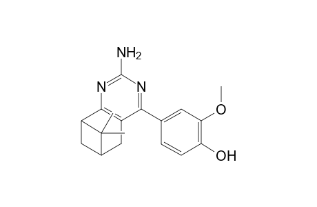 5,6,7,8-tetrahydro-4-(4'-hydroxy-3'-methoxyphenyl)-7,7-dimethyl-6,8-methylene-2-quinazolineamine