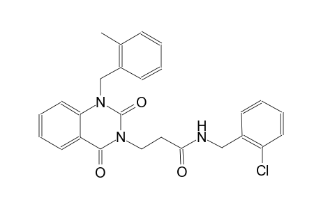 N-(2-chlorobenzyl)-3-(1-(2-methylbenzyl)-2,4-dioxo-1,4-dihydro-3(2H)-quinazolinyl)propanamide