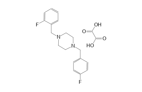 1-(2-fluorobenzyl)-4-(4-fluorobenzyl)piperazine oxalate
