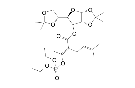 (1,2:5,6-Di-O-isopropylidene-.alpha.-D-glucofuranos-3-O-yl)-2-[1'-(diethoxyphosphoryloxy)ethylidene]-5-methyl-4-hexenoate