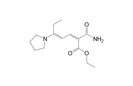 (2Z,4E)-2-carbamoyl-5-(1-pyrrolidinyl)hepta-2,4-dienoic acid ethyl ester