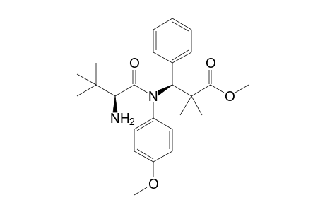 Methyl 2,2-dimethyl-(S)-3-[N-(4'-methoxyphenyl)-N-((S)-tert-leucyl)]amino-3-phenylpropionate