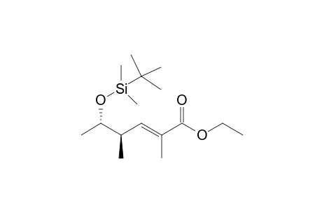 Ethyl (4R,5S)-5-[(O-tert-Butyldimethylsilyl)oxy]-2,4-dimethylhex-2-enoate