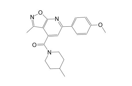 isoxazolo[5,4-b]pyridine, 6-(4-methoxyphenyl)-3-methyl-4-[(4-methyl-1-piperidinyl)carbonyl]-