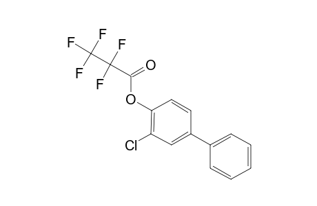 4-Hydroxy-3-chlorobiphenyl, pentafluoropropionate