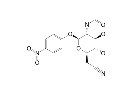 PARA-NITROPHENYL-2-ACETAMIDO-2,6-DIDEOXY-BETA-D-GLUCO-HEPTOPYRANOSYLURONONITRILE