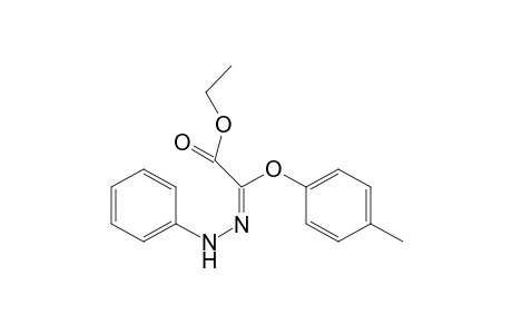 Acetic acid, 2-(4-methylphenoxy)-2-(2-phenylhydrazinylidene)-, ethyl ester