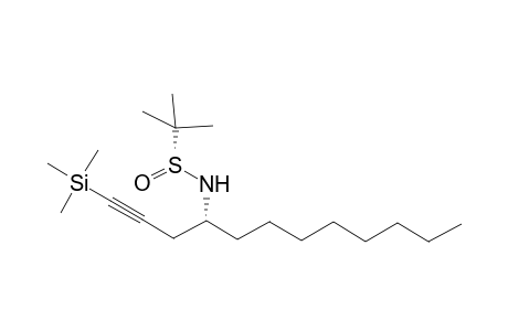 (4R,RS)-N-(tert-Butylsulfinyl)-1-(trimethylsilyl)dodec-1-yn-4-amine