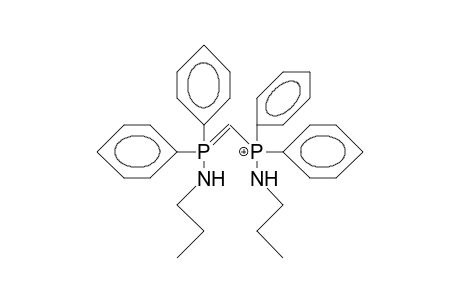 Propylamino-([propylamino-diphenyl-phosphoranylidene]-methyl)-diphenylphosphonium cation