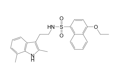 N-[2-(2,7-dimethyl-1H-indol-3-yl)ethyl]-4-ethoxy-1-naphthalenesulfonamide