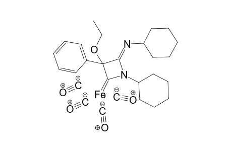 Tetracarbonyl[1-cyclohexyl-4-(cyclohexylimino)-3-ethoxy-3-phenyl-2-azetidinyliden]iron