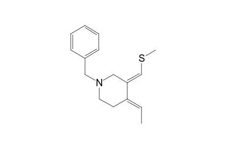 1-Benzyl-4-[(E)-ethylidene]-3-[(Z)-(methylsulphanylmethylene]piperidine