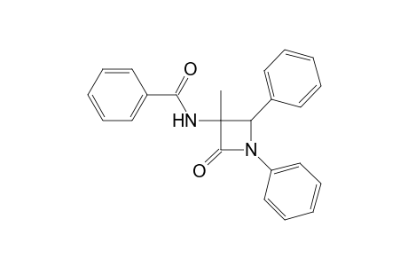 3-(Benzoylamino)-1,4-diphenyl-3-methyl-2-azetidinone