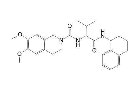 2(1H)-isoquinolinecarboxamide, 3,4-dihydro-6,7-dimethoxy-N-[(1S)-2-methyl-1-[[(1,2,3,4-tetrahydro-1-naphthalenyl)amino]carbonyl]propyl]-