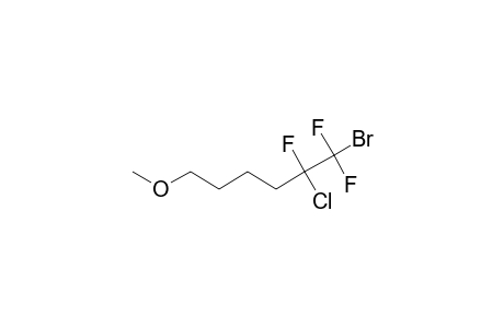1,1,2-TRIFLUORO-1-BROMO-2-CHLORO-6-METHOXYHEXANE