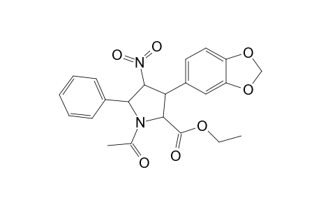N-Acetyl-3-(1,3-Benzodioxol-5-yl)-2-ethoxycarbonyl-4-nitro-5-phenylpyrrolidine