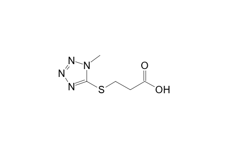 Propanoic acid, 3-[(1-methyl-1H-1,2,3,4-tetrazol-5-yl)thio]-