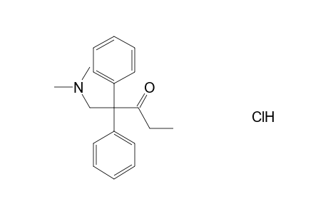 (-)-(r)-6-dimethylammonio-4,4-diphenyl-3-heptanone chloride