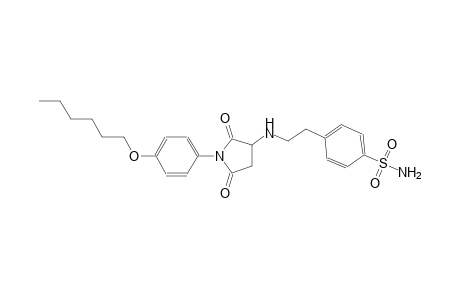 benzenesulfonamide, 4-[2-[[1-[4-(hexyloxy)phenyl]-2,5-dioxo-3-pyrrolidinyl]amino]ethyl]-